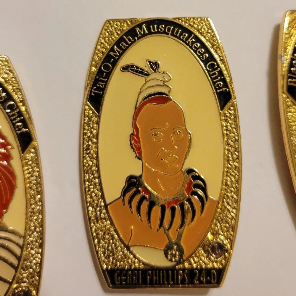 13pc Lions Club‎ International Native American Chiefs Enamel Trading Pin Set